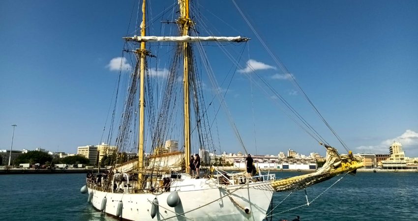 The Swedish training ship Galan´s stopover at the port of Cadiz