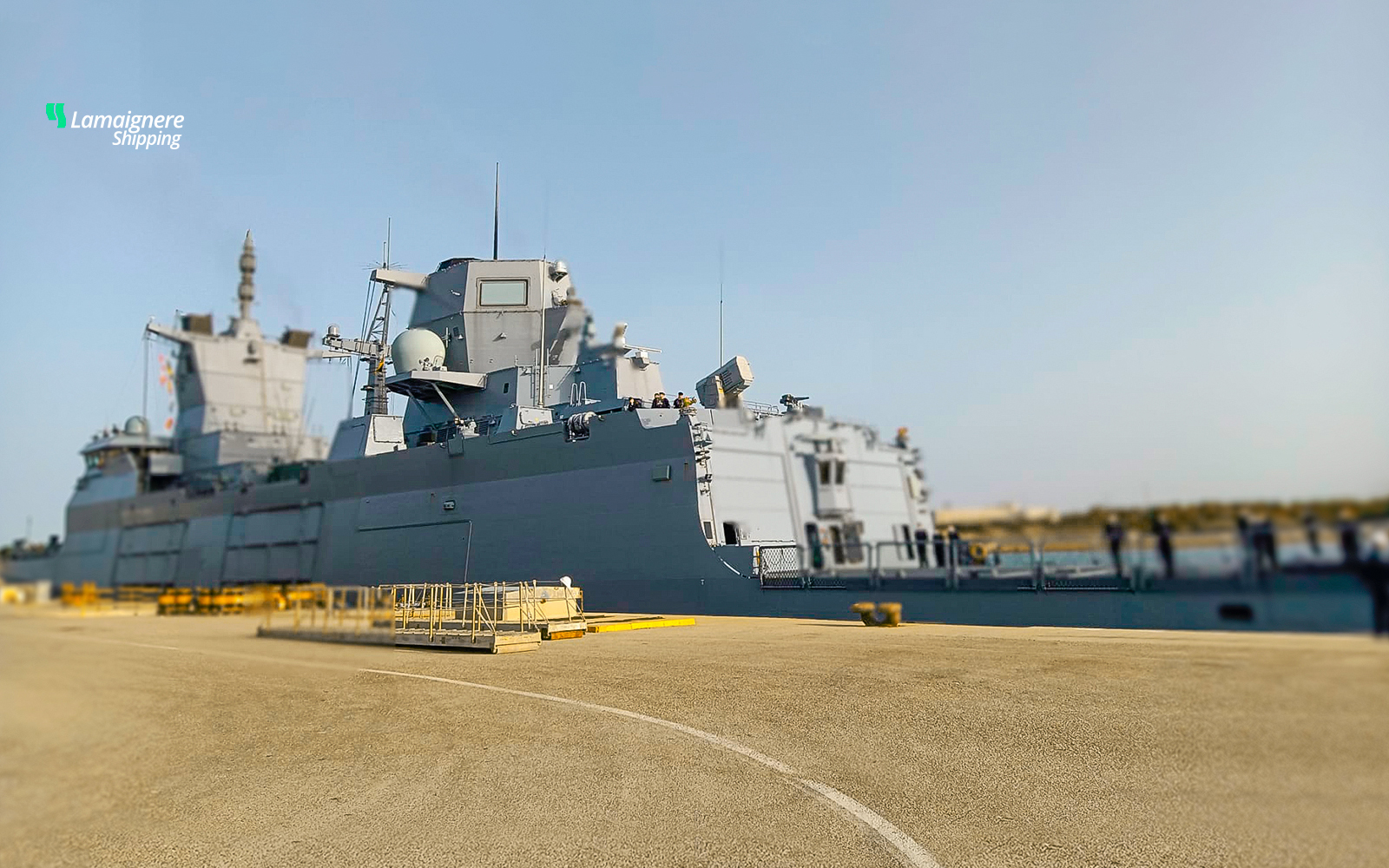 Lamaignere provides shipping agency services to a German military ship from January 28 to 31 at the Rota Naval Base