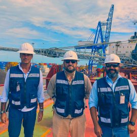 Lamaignere Group coordinates the loading of ballast for a big project from Puerto Veracruz to Puerto Progreso