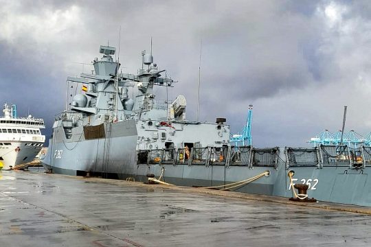 Lamaignere Shipping coordinates the technical call of the German military ship FGS ERFURT in Algeciras