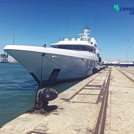 Lamaignere Shipping provides agent services for the luxury yacht: Moonstone