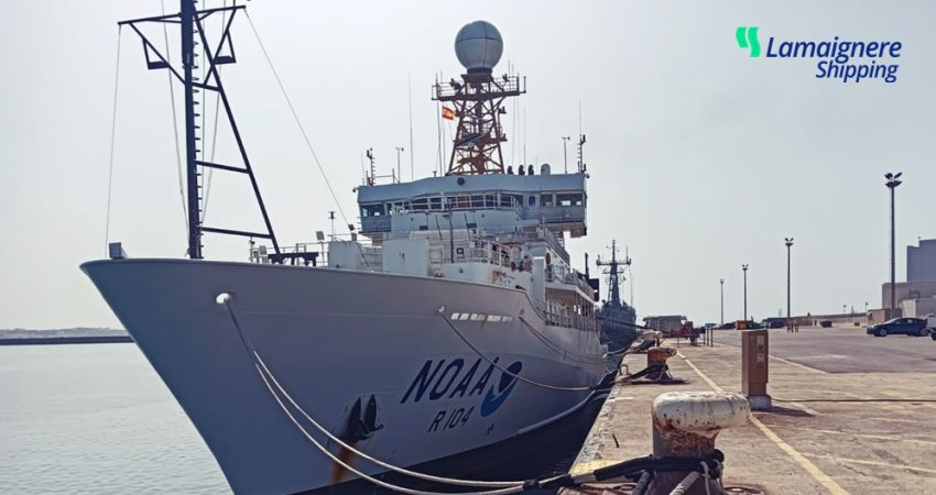 Lamaignere Shipping coordinates the technical call of the American military ship in Rota Naval Base