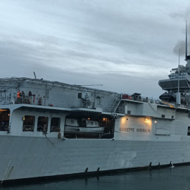 The Flagship of the Italian Navy Giuseppe Garibaldi, was in the port of Rota Last February 3 to 5.
