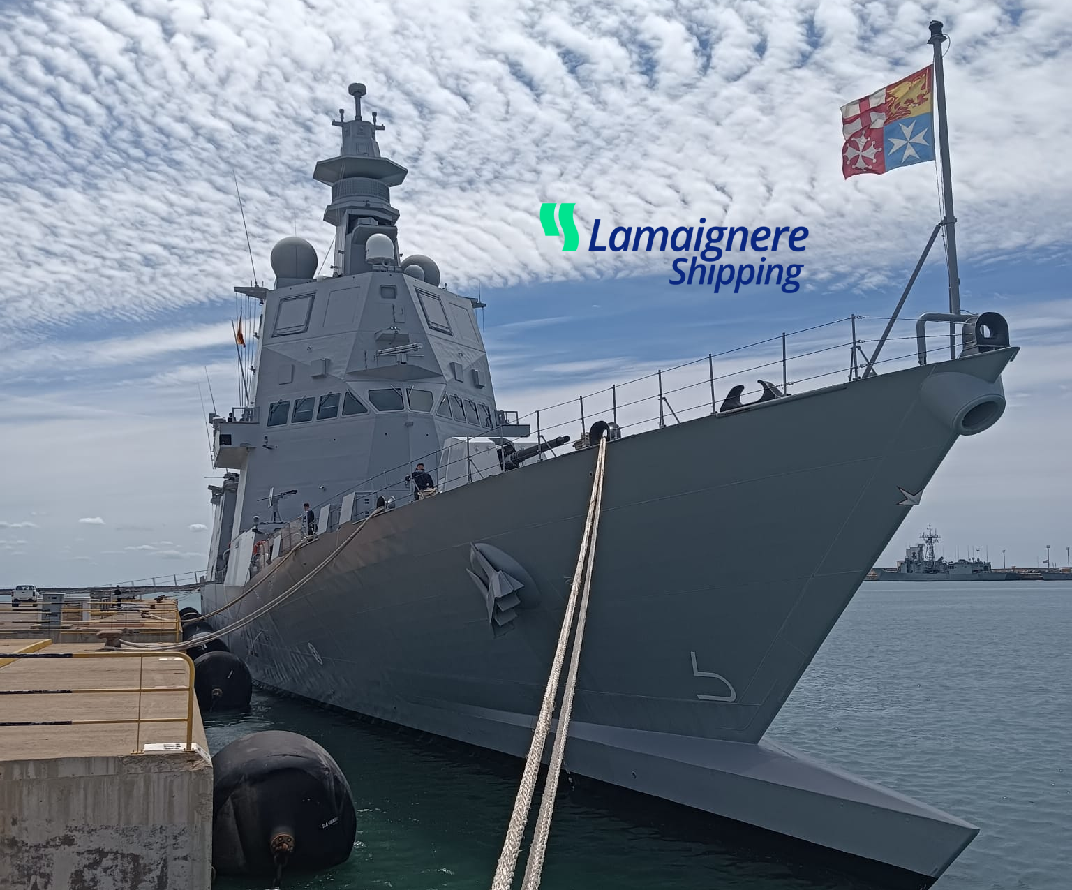 Lamaignere Shipping coordinates a technical call at the Port of Rota for the vessel ITS Montecuccoli