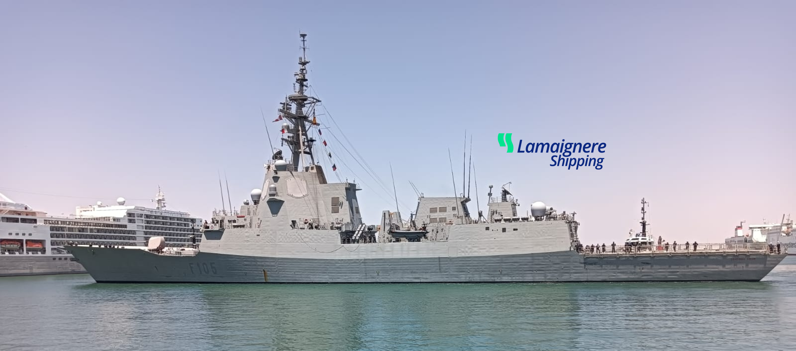 Lamaignere Shipping coordinates a technical call of the Spanish military ship ESPS Cristóbal Colón in Cádiz.