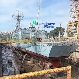 Lamaignere Shipping assists the historic frigate ESPS Victoria in Cadiz