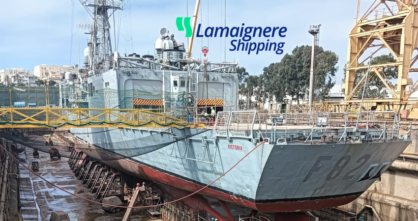 Lamaignere Shipping assists the historic frigate ESPS Victoria in Cadiz