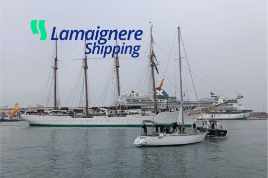 Lamaignere Shipping provides services to spanish Navy Ships in Cadiz