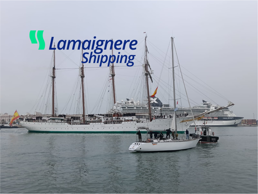 Lamaignere Shipping provides services to spanish Navy Ships in Cadiz