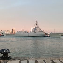 ESPS Méndez Núñez visits Cádiz for strategic logistical operation