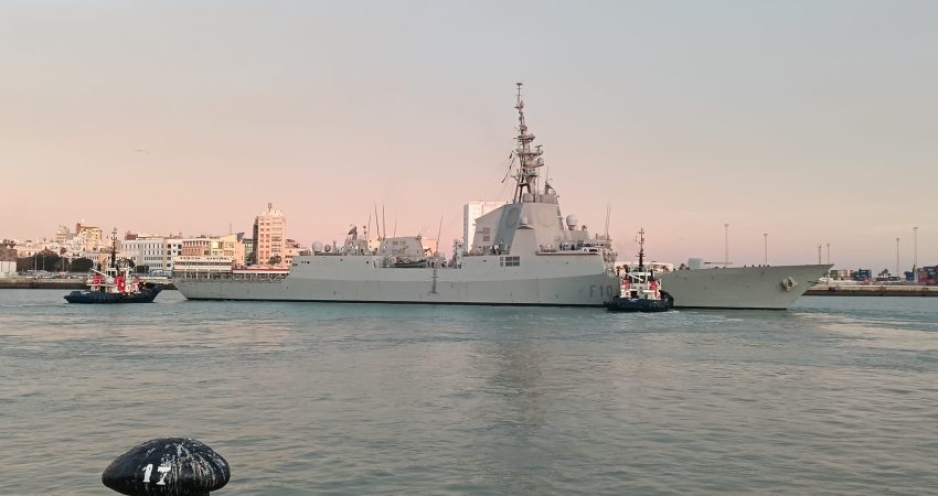 ESPS Méndez Núñez visits Cádiz for strategic logistical operation