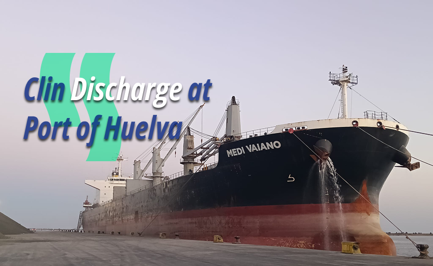 Clin Discharge at Port of Huelva