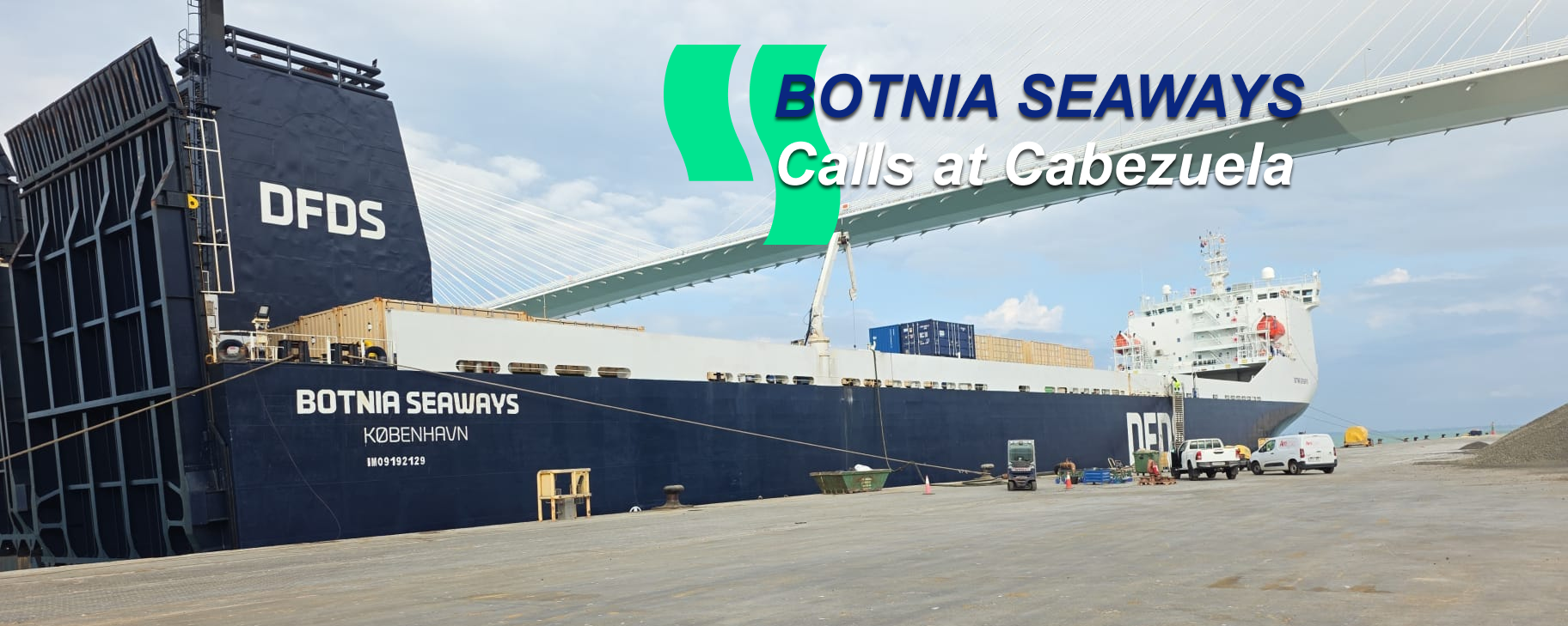 Lamaignere Shipping Handles BOTNIA SEAWAYS Call at Cabezuela